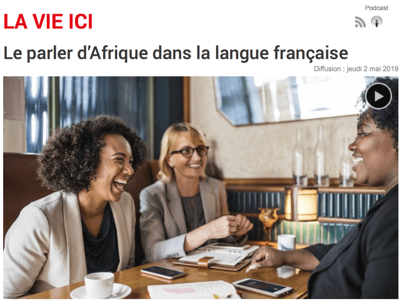 Le parler d’Afrique dans la langue française